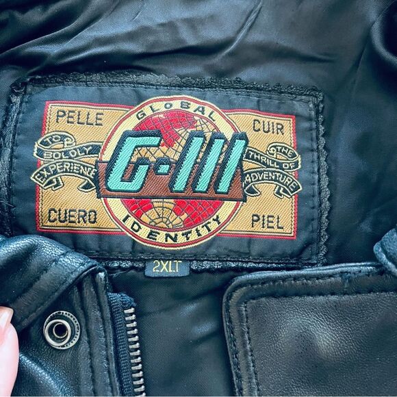 Global Identity Men’s Leather Jacket Size 2XL Black EUC - Picture 8 of 11